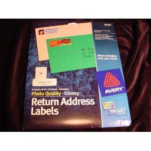  Avery 8760 Photo Quality Glossy Return Address Labels 