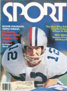 1977 SPORT Magazine, Roger Staubach, Dallas Cowboys QB  