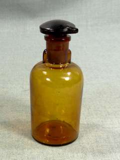 CIVIL WAR ERA MEDICAL DRIP BY DROP CHLOROFORM ANESTHESIA AMBER GLASS 