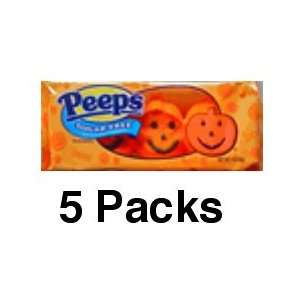 Peeps Sugar Free Marshmallow PUMPKINS, 3 Pumpkins per Package, Set of 
