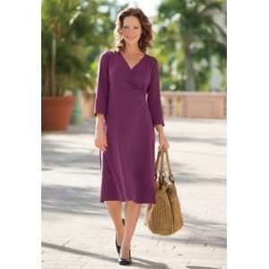   Twist Indispensable Travel Dress Purple Large Petite 