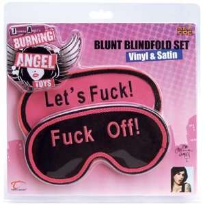  Joanna AngelTM Blunt Blindfold Set, Vinyl & Satin Health 
