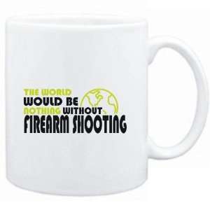  Mug White  The wolrd would be nothing without Firearm 