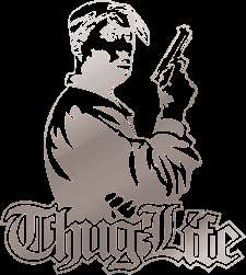 THUG LIFE   2Pac Tupac CHROME Decal Sticker Gangster  
