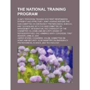  The national training program is anti terrorism training for first 