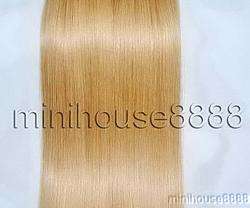 20 8 pcs HUMAN HAIR CLIP IN EXTENSION #27,34wide 100g  