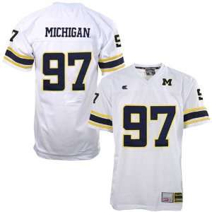   Michigan Wolverines #97 White Official Zone Jersey