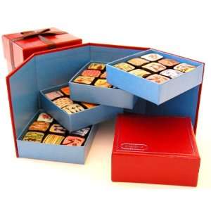 Mariebelles 4 Tier Red Box of Assorted Bonbons   36 count  