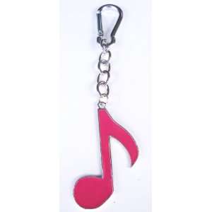  Pink Musical Note Bag Clip Charm, Key Chain/Ring .99 CENTS SHIPPING