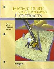 High Court Case Summaries on Contracts, Keyed to Burton, 3d 