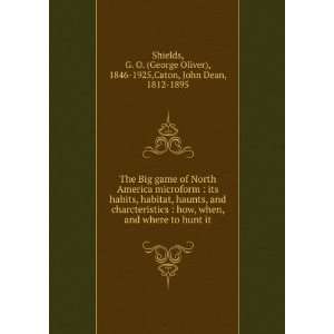   George Oliver), 1846 1925,Caton, John Dean, 1812 1895 Shields Books