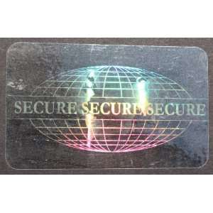  10 Hologram Secure World Self Stick ID Overlays, Thin .05 