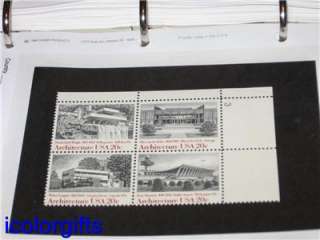 Superb Collection of 101 US Stamp Plate Block From 1970s 1980s 