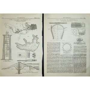   1875 Engineering Nagpur Waterworks Diagrams Binnie