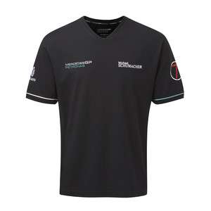 Mercedes GP Petronas F1 Michael Schumacher T Shirt Black Henri Lloyd 