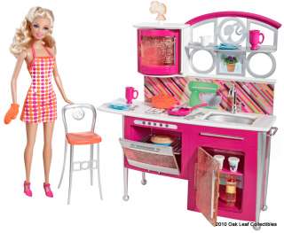 NEW 2011 BARBIE STOVETOP TO TABLETOP Kitchen + Doll NRFB MINT