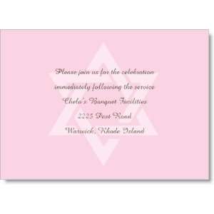  Called To The Torah Pink Reception Thank You Cards 