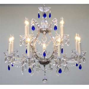 A83 A83 SILVER/1538/12+1/COLOR Chandelier Lighting Crystal Chandeliers