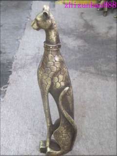 ART Bronze statue true to life Spotted panther leopard  