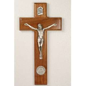  8 Walnut Wood Crucifix, US Military, Army, Armed Forces, Wall 