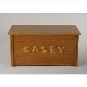  Personalized Wooden Toy Box in Oak with Snap Font Optional 