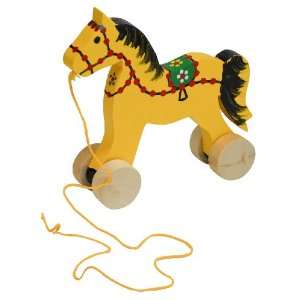 Wooden Pull Toy   Horse Toys & Games
