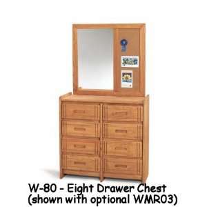  Woodcrest Woody Creek 8 Drawer Dresser W80