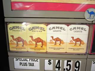 Vintage Camel Cigarette Wall Advertising Sign Pack Display  
