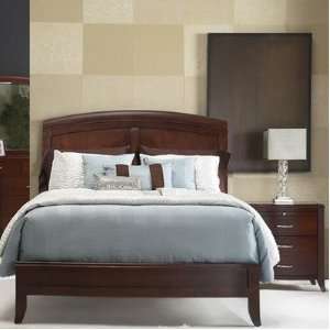   Profile Wood Sleigh Bedroom Set in Cinnamon Size Full
