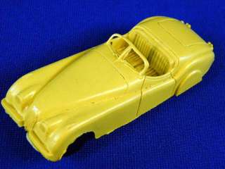 Marx Playset O Scale Car Yellow Jaguar Convertible  