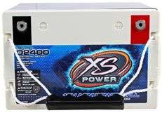 XS Power D2400 3500 Amp AGM Power Cell Car Audio Battery + Terminal 