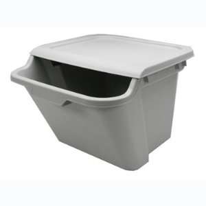  Gray Recycle Bin with Lid by Iris
