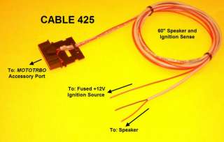 Cable 425 Speaker Ignition Sense Plug Motorola MOTOTRBO XPR4300 