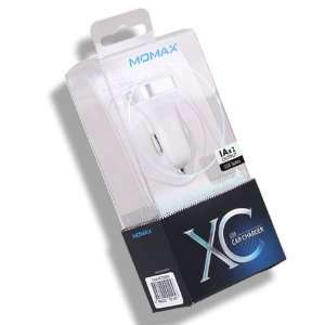  [Momax Product] White XC Series USB Car Charger Battery 