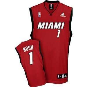  Miami Heat #1 Chris Bosh Red Jersey