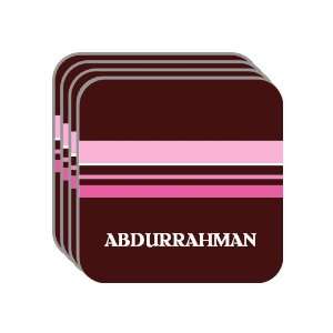 Personal Name Gift   ABDURRAHMAN Set of 4 Mini Mousepad 