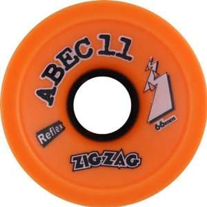  Abec11 Zigzags 66mm 89a Orange Plus Skate Wheels Sports 