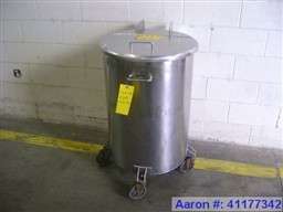 Used  Tank, 60 Gallon, Stainless Steel, Vertical. 22 1/  