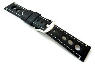 22mm Grand Prix Leather Watch strap fits Breitling  