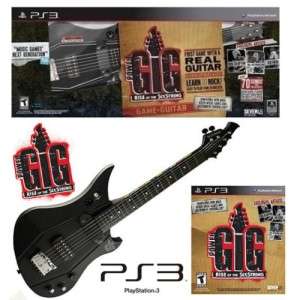 NEW PS3 POWER GIG Rise of SixString Guitar Bundle Kit 815427010019 
