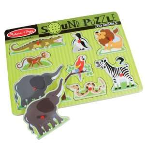  Sound Puzzle with Braille Pieces Zoo Animals Health 