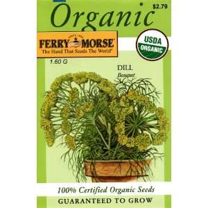  Ferry Morse Organic Seeds 3050 Dill   Bouquet 1.6 Gram 