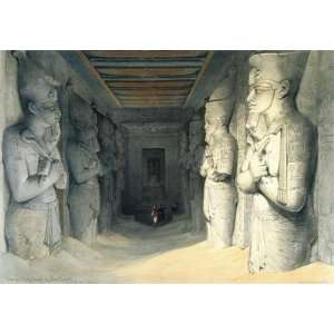  Interior of Abou Simbel By David Roberts High Quality Art 