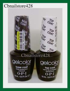 OPI   Gelcolor   BASE + TOP COAT .5oz COMBO **Ship in 24hour **  