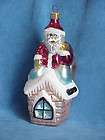 Radko Christmas Ornament Bird Sitting On A House (25)