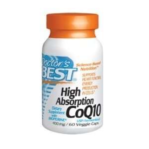  Doctors Best High Absorption CoQ10 (400mg) 60VC Health 