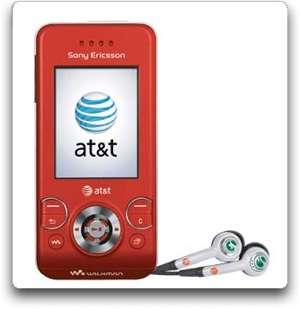  Sony Ericsson W580i Phone, Red (AT&T) Cell Phones 