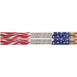  Imprinted Flag Segment Pencils No.2 Lead   720 Minimum 