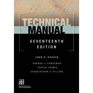 Technical Manual, 17th edition by AABB (American Association of Blood 