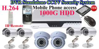   CCD 420TVL Surveillance Camera H.264 DVR Home security system  